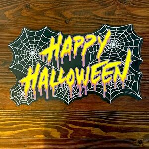 Vintage Halloween cardboard cutout 🕸️